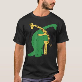 T-shirt Giraffe Dinosaur Hug Love Dino Animaux Safari Hall