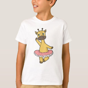 T-shirt Giraffe en Ballerina au Ballet avec jupe