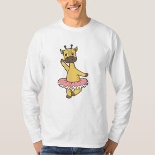 T-shirt Giraffe en Ballerina au Ballet avec jupe