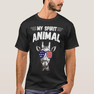 T-shirt Giraffe Est Mon Esprit Animal Giraffe Robe Giraffe