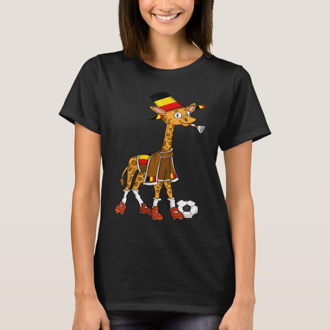 T-shirt Giraffe fan Belgium (Devant)