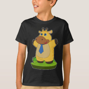 T-shirt Giraffe Gentleman Necktie