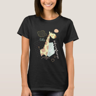 T-shirt Giraffe Graphic, petit aventurier pour enfants