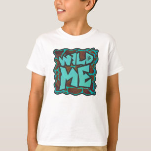 T-shirt Giraffe Impression Brown et Turquoise