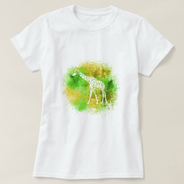 T-shirt Giraffe Jaune (Design devant)
