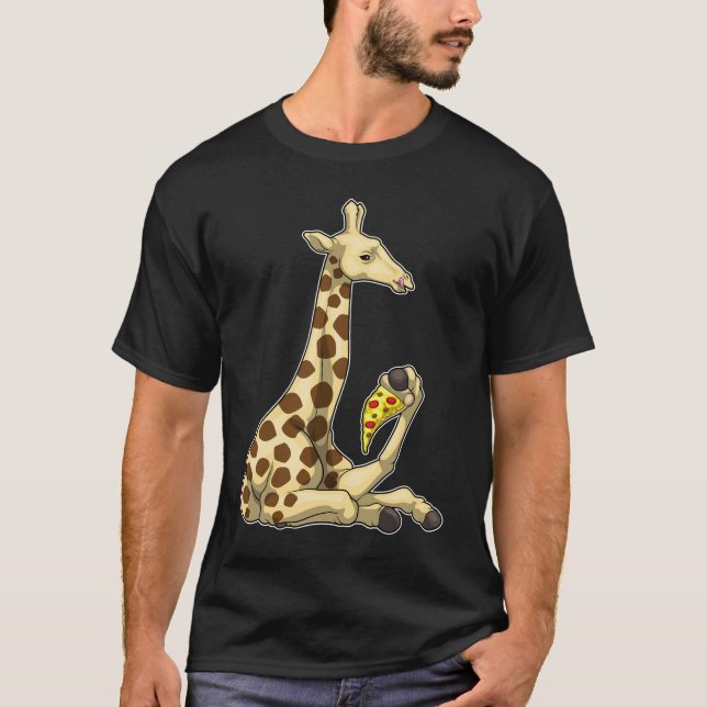 T-shirt Giraffe Pizza (Devant)