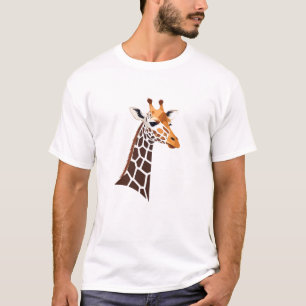 T-shirt Giraffe Vector Art Animal Moderne Graphique Urbain