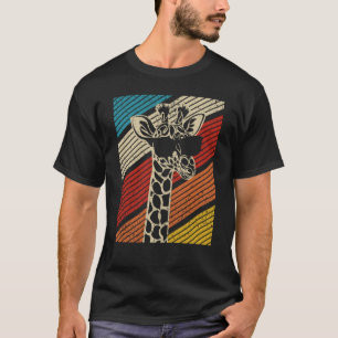 T-shirt Giraffe Vintage Giraffe Lunettes de soleil Animal