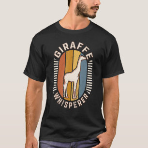 T-shirt Giraffe Whisperer Vintage Classic Retro Animal Lov