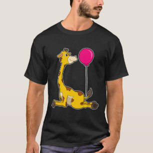 T-shirt Giraffe with Balloon