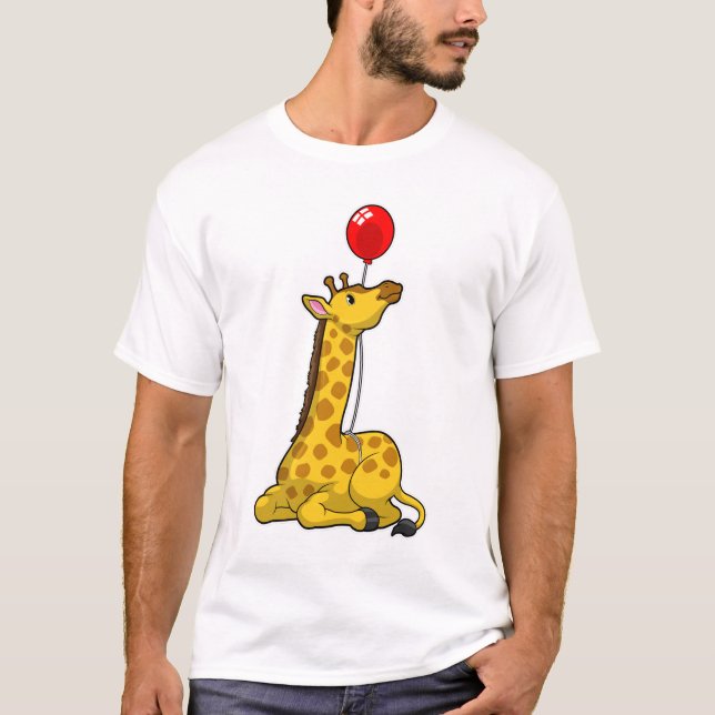 T-shirt Giraffe with Balloon (Devant)