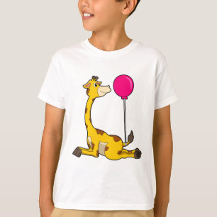 T-shirt Giraffe with Balloon