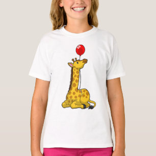 T-shirt Giraffe with Balloon