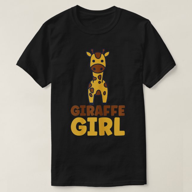 T-shirt Giraffes d'amour Giraffe fille (Design devant)