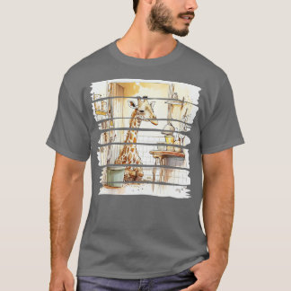 T-shirt Giraffes fatiguées Matin Routine
