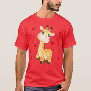 T-shirt Giraffes Zoo Animal Valentines Jour Cadeau Safari