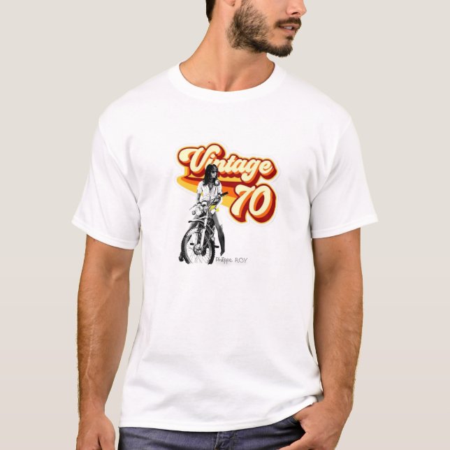 T-shirt Girl 70s (Devant)