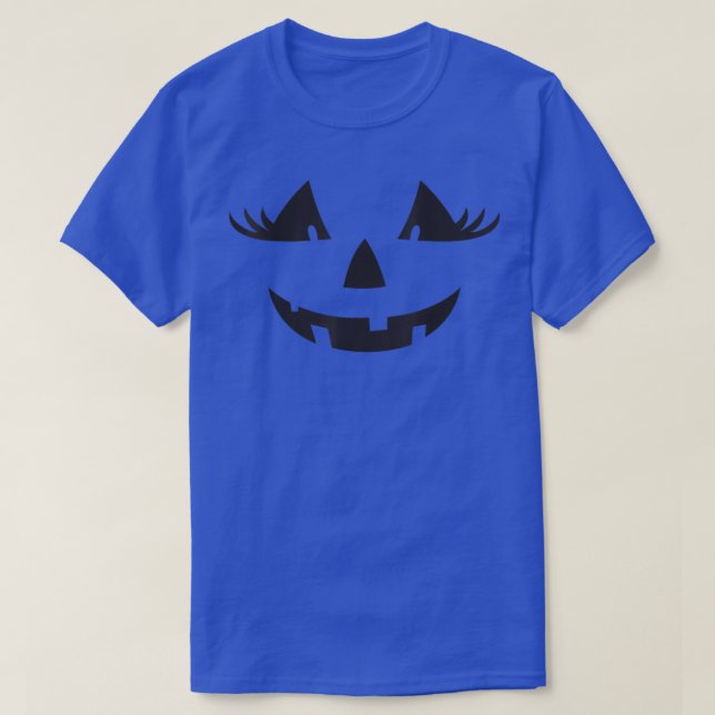 T-shirt Girl JackOLantern TrickOrTreat With Lashes  (Design devant)