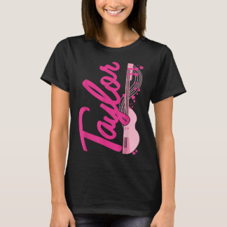 T-shirt Girl Retro Taylor Prénom Personnalisé Super 8