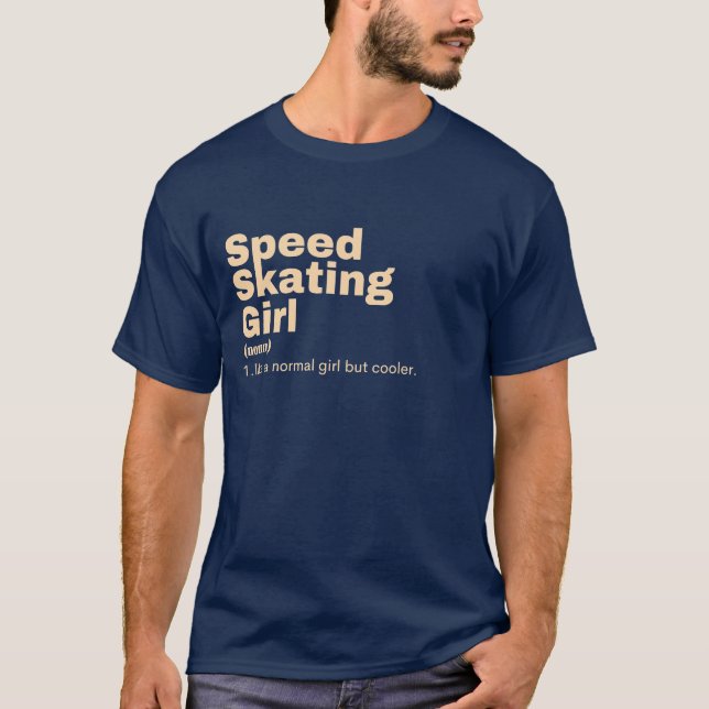 T-shirt  Girl - Speed Skating (Devant)
