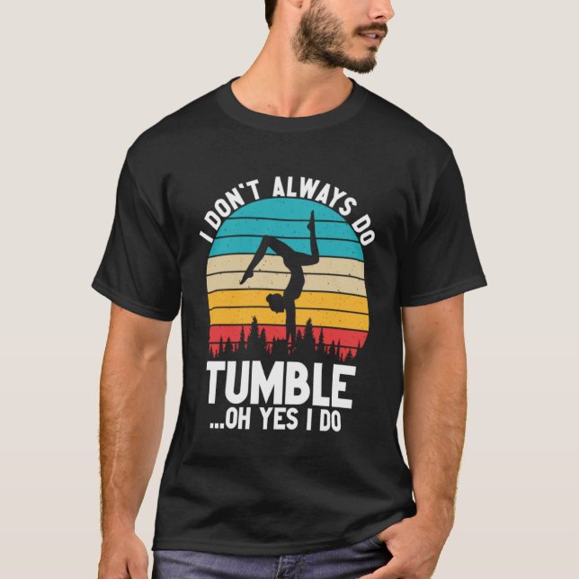 T-shirt Girl Tumbling Gymnast Gymnastique Tumbler 13 (Devant)