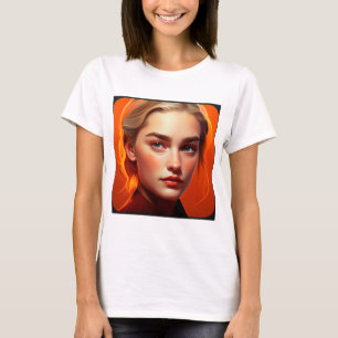 T-shirt Girl with blue eyes