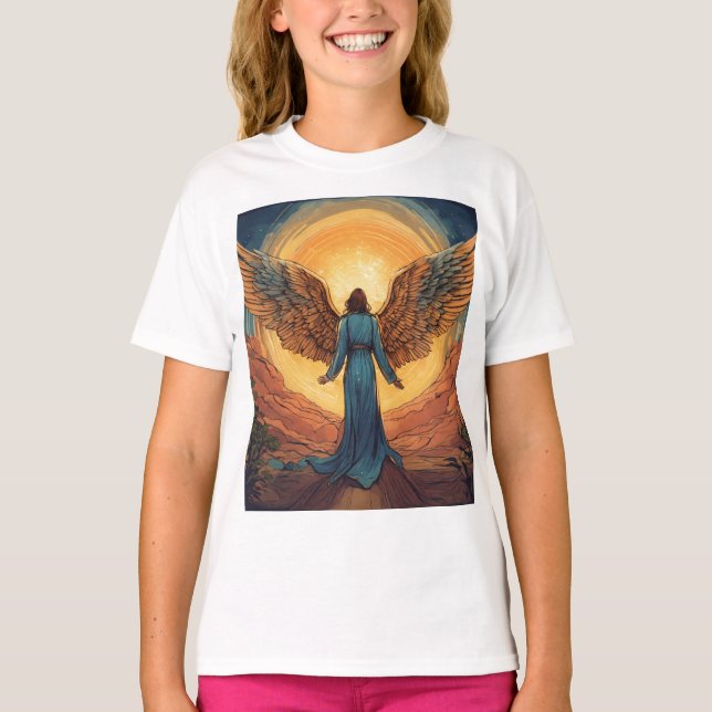 T-shirt Girls' Angel (Devant)