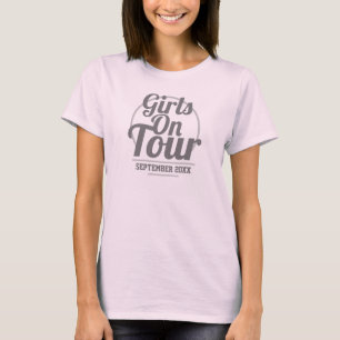 T-shirt Girls on Tour Ladies on Holiday