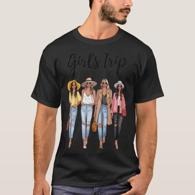 T-shirt Girls Trip 2022 Women Matching Girls Weekend Canno (Devant)
