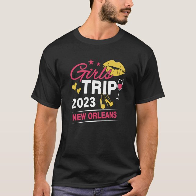 T-shirt Girls Trip 2023 New Orleans Weekend Travel Group M (Devant)