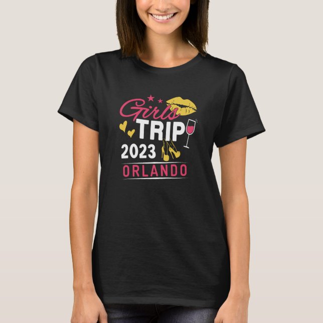 T-shirt Girls Trip 2023 Orlando Weekend Travel Group Match (Devant)