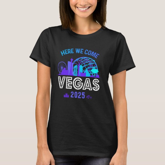 T-shirt Girls Trip Las Vegas 2025 Birthday Squad Family He (Devant)
