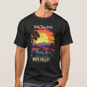 T-shirt Girls Trip Napa Valley 2023 Vignoble Vintage Retro