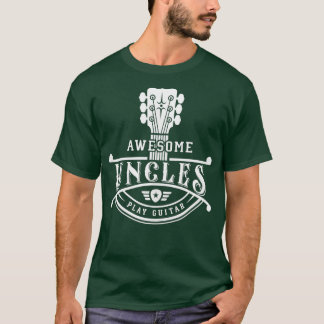 T-shirt GItarrist Musicien Awesome Uncles Jouer le cou de
