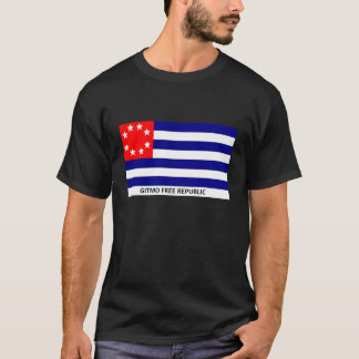 T-SHIRT GITMO LIBÈRENT LA CHEMISE DE RÉPUBLIQUE