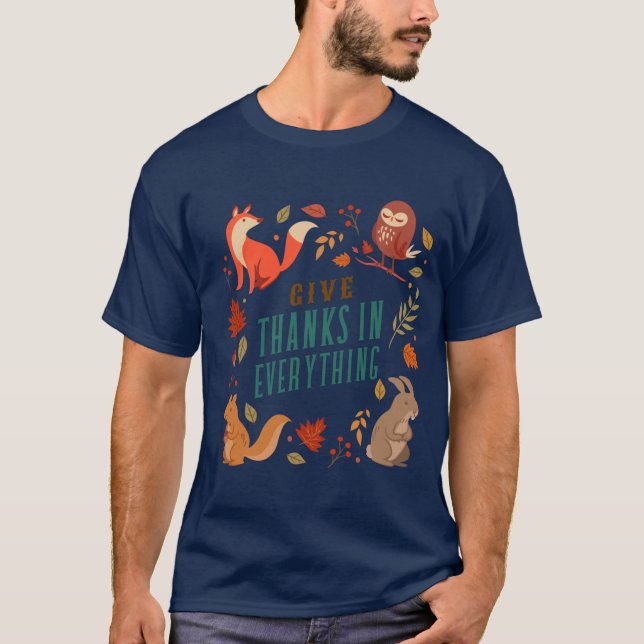 T-shirt Give thanks in everything (Devant)