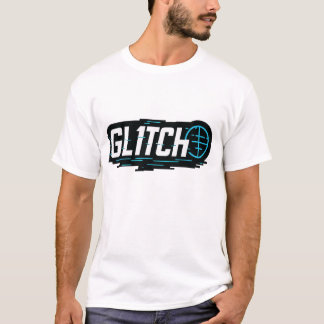 T-shirt GL1TCH | Logo de la technologie moderne pour les m