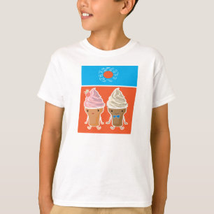 T-shirt glace et bain de soleil