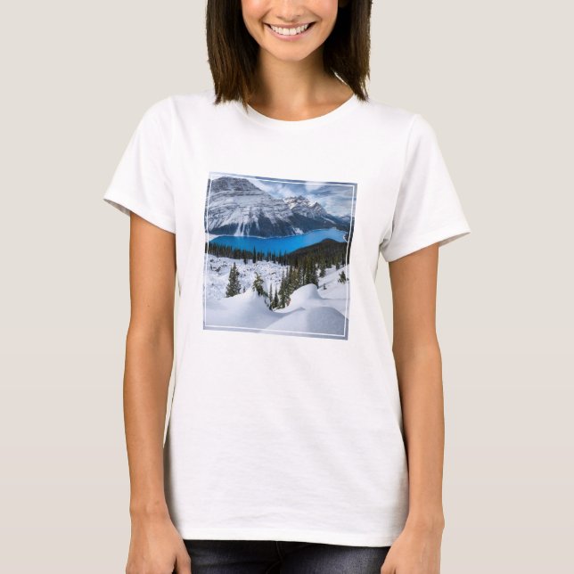 T-shirt Glace et neige | Lac Peyto, Rocheuses canadiennes (Devant)