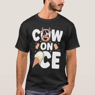 T-shirt Glace Vaches sur glace Popsicle d'été