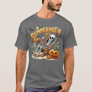 T-shirt Glace Vintage Summerween Vacances d'été Hallo