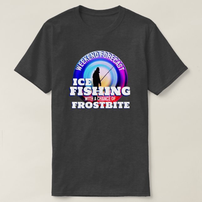 T-shirt Glacée amusante Frostbite de pêche (Design devant)