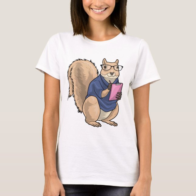 T-shirt Glaces de secrétaire d'écureuil (Devant)
