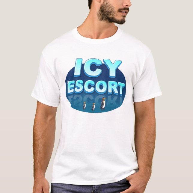 T-shirt glacial d'escorte (Devant)