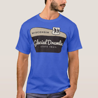 T-shirt Glacial Drumlin State Trail Wisconsin Affiche de b