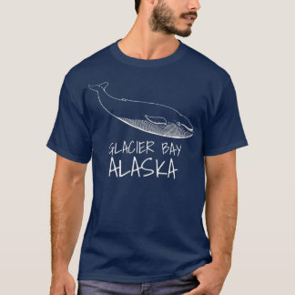 T-shirt GLACIER BAY ALASKA Whale Watch print