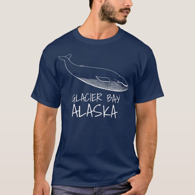 T-shirt GLACIER BAY ALASKA Whale Watch print (Devant)