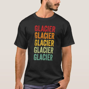 T-shirt Glacier County Montana Rainbow Text