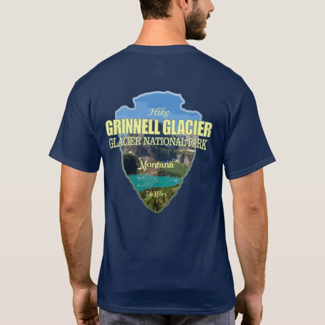 T-shirt Glacier Grinnell (pointe de flèche) (Dos)