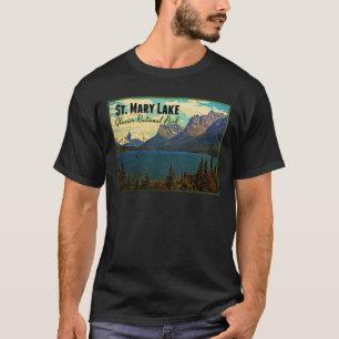 T-shirt Glacier NP de lac st. Mary